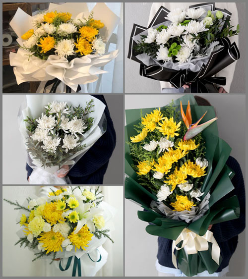 江苏苏州吴中区越溪街道白事花束代送